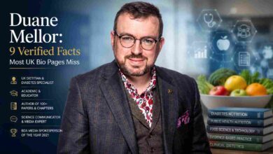 Official portrait of Dr Duane Mellor, UK registered dietitian and NHS paediatric diabetes specialist.