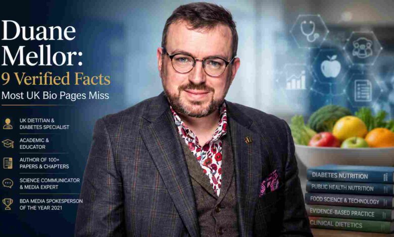 Official portrait of Dr Duane Mellor, UK registered dietitian and NHS paediatric diabetes specialist.