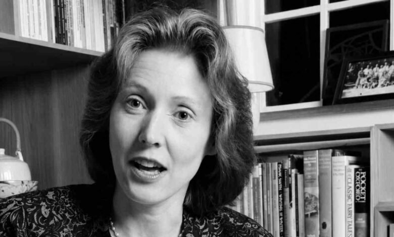 Susan Attenborough at her home in Surrey in 1991 as a primary school headteacher.