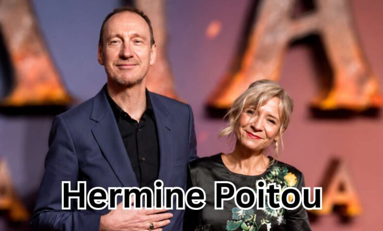 French designer Hermine Poitou walking the red carpet with her husband David Thewlis, famously known as David Thewlis wife.