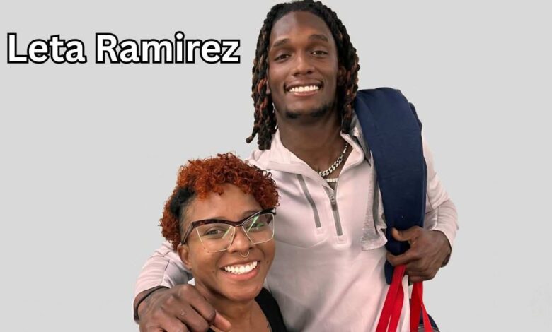 CeeDee Lamb smiling with his mother Leta Ramirez.