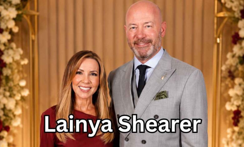 Lainya Shearer and her husband Alan Shearer attending a formal charity gala evening.