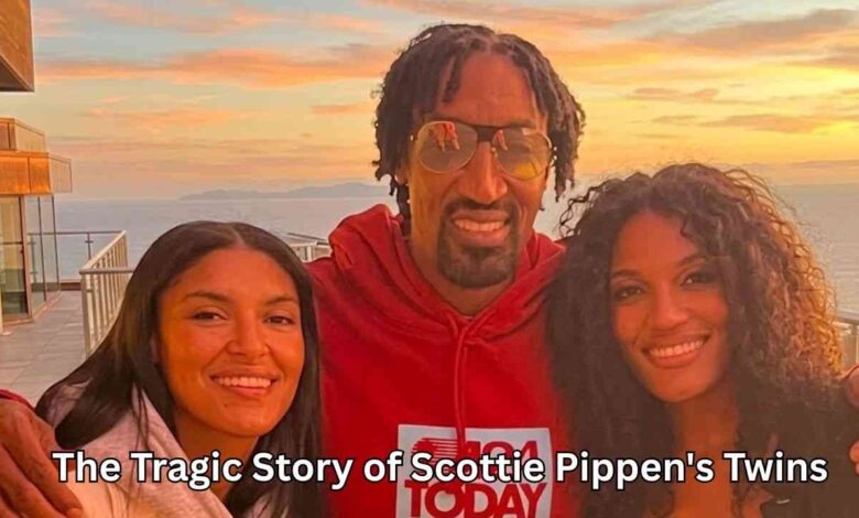 Scottie Pippen with daughters Taylor Pippen and Sierra Pippen in 2022