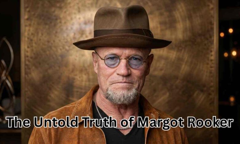 Michael Rooker, husband of Margot Rooker, posing in a brown leather jacket and hat.