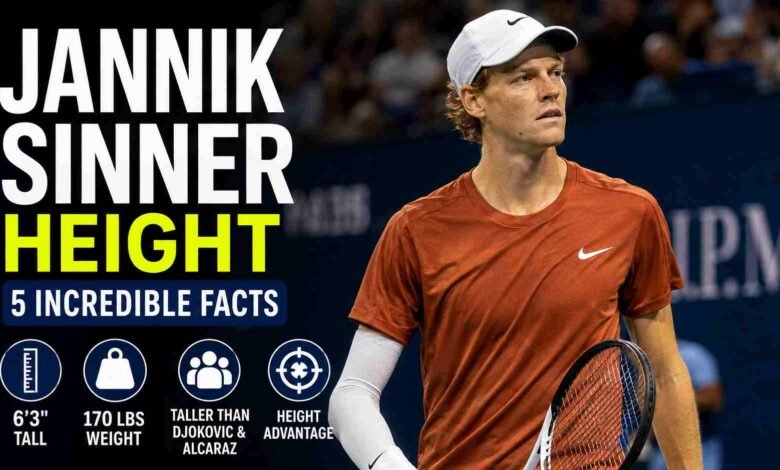 Jannik Sinner Height
